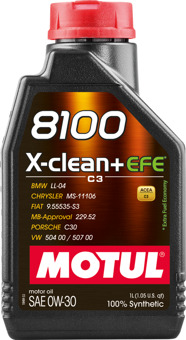 MOTUL 8100 X-CLEAN+ EFE 0W-30 1L