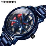 reloj de llanta giratoria