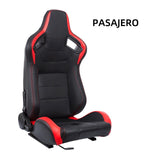 asiento semi-baquet de cuero